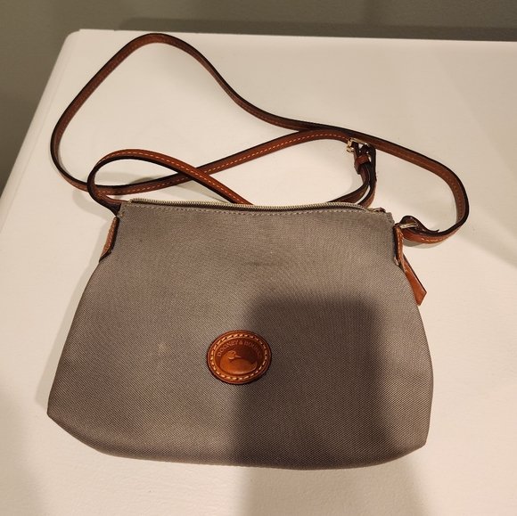 Dooney & Bourke Elephant Gray Nylon Crossbody - Picture 1 of 16